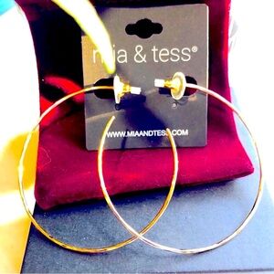Gold Hoop Earrings from Mia & Tess
